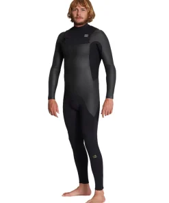 Homme BILLABONG Combinaison homme Absolute GO 3/2 Front zip - Black