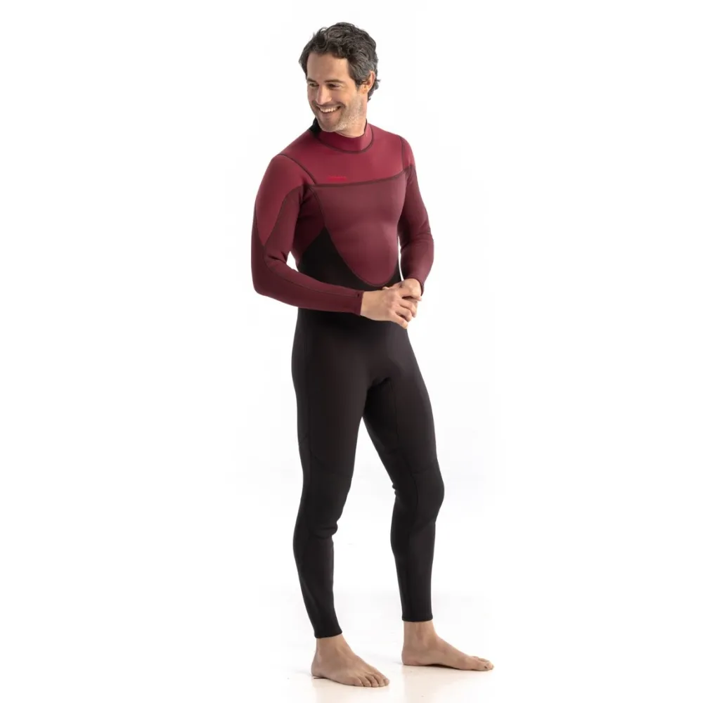 Homme JOBE Combinaison homme Perth 3/2 Back Zip Rouge