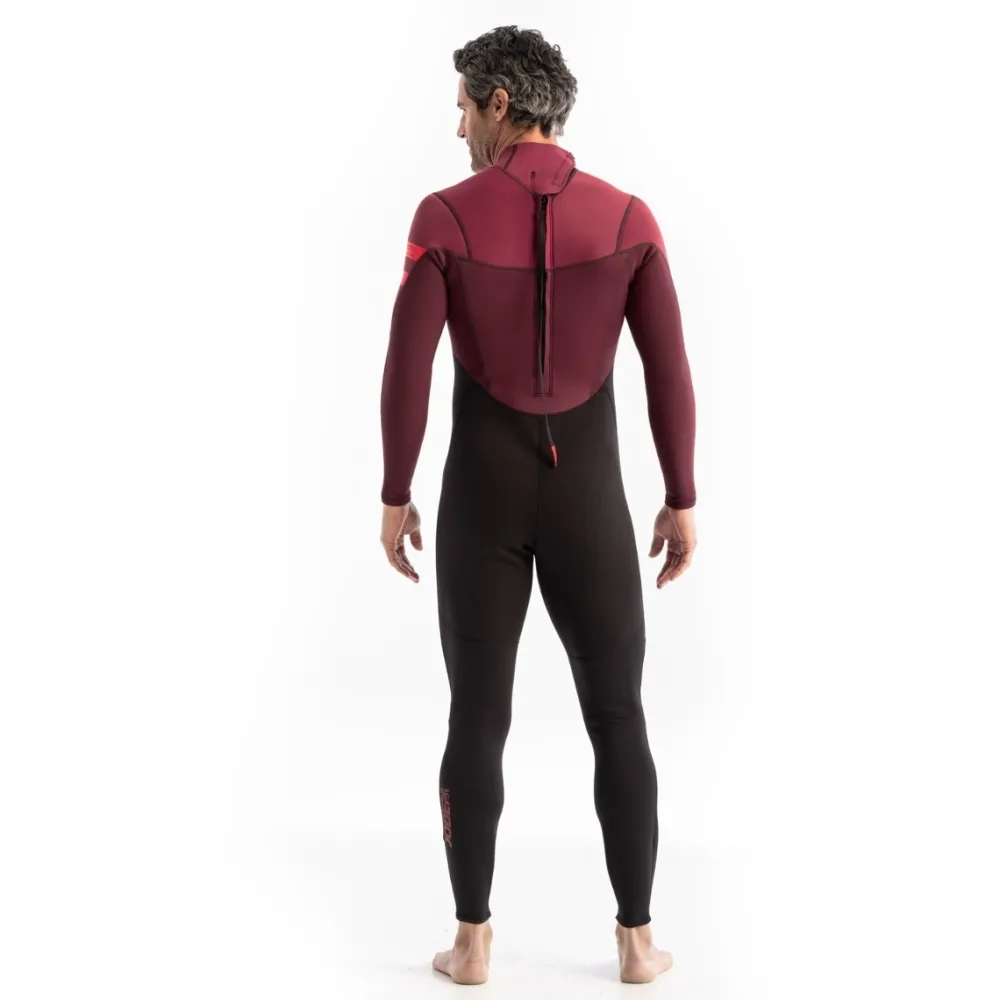 Homme JOBE Combinaison homme Perth 3/2 Back Zip Rouge