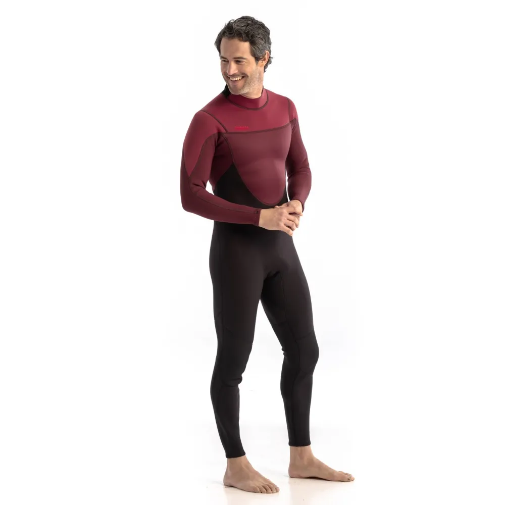 Homme JOBE Combinaison homme Perth 3/2 Back Zip Rouge