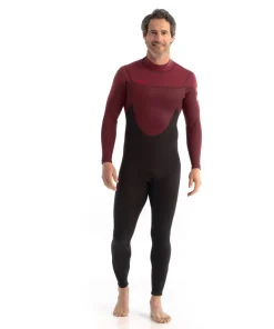 Homme JOBE Combinaison homme Perth 3/2 Back Zip Rouge
