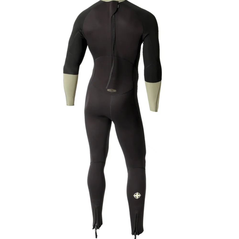 OCEAN STEP Combinaisons Longe-Côte^Combinaison longe cote homme Dualzip Steamer 3/2mm Noir-Olive