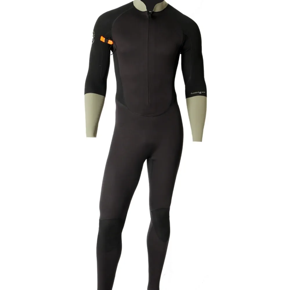 OCEAN STEP Combinaisons Longe-Côte^Combinaison longe cote homme Dualzip Steamer 3/2mm Noir-Olive