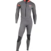 OCEAN STEP Combinaison longe cote homme Dualzip Steamer 4/3mm Gris-Rouge