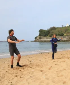 OCEAN STEP Combinaison longe cote homme Dualzip Steamer 4/3mm Gris-Rouge