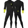 WAVE POWER Spécial Enfant^Combinaison néoprène enfant garçon 4/3mm Black/Fluro Yellow