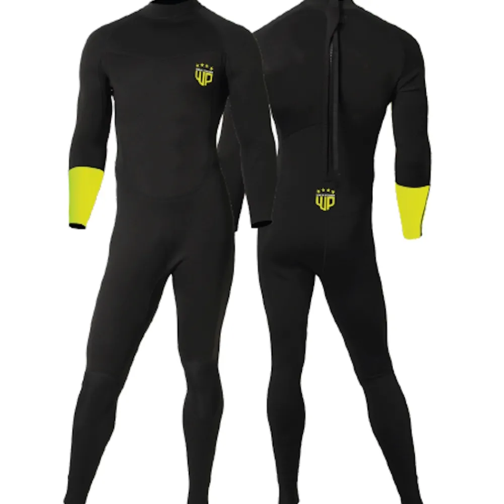 WAVE POWER Spécial Enfant^Combinaison néoprène enfant garçon 4/3mm Black/Fluro Yellow