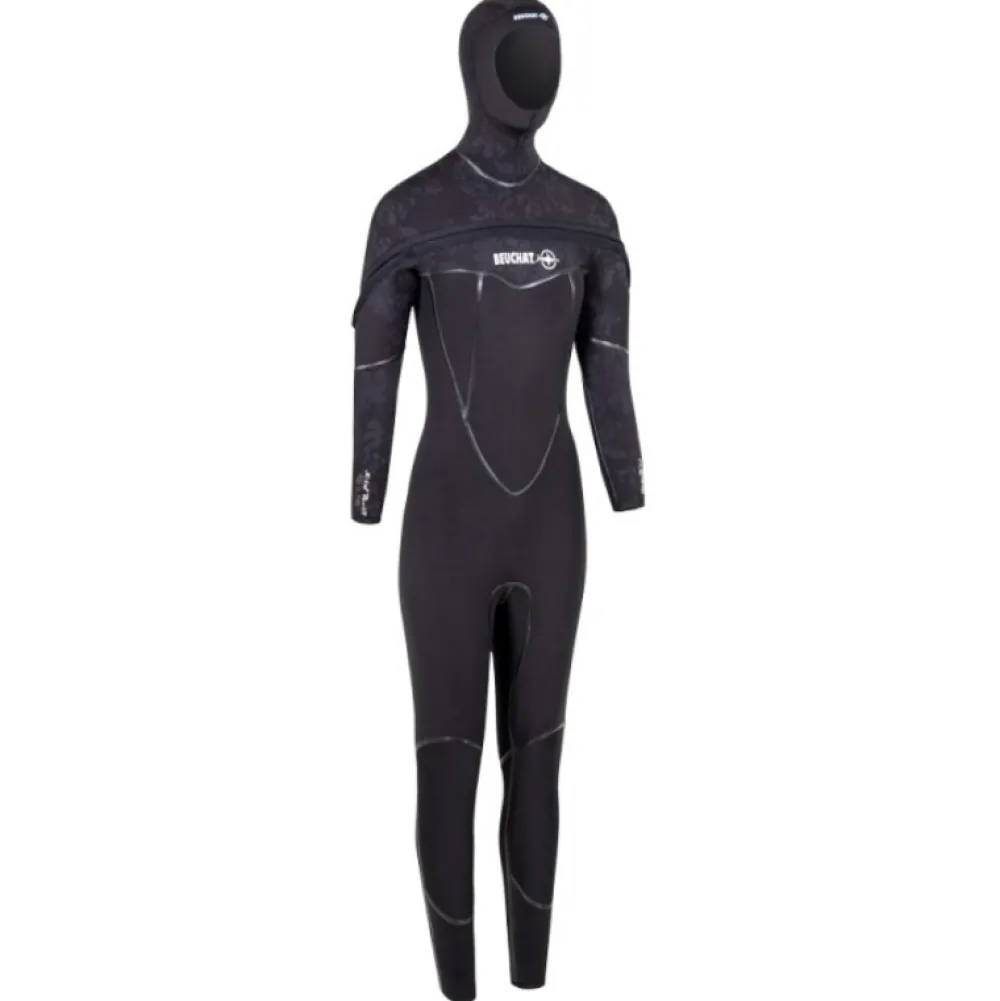 BEUCHAT Combinaison Semi-Étanche^Combinaison plongée femme Med C-Zip - 8/7 mm