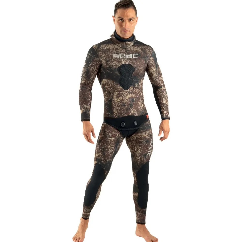 SEAC SUB Combinaison Chasse Sous-Marine^Combinaison Ghost Marron - 7 mm