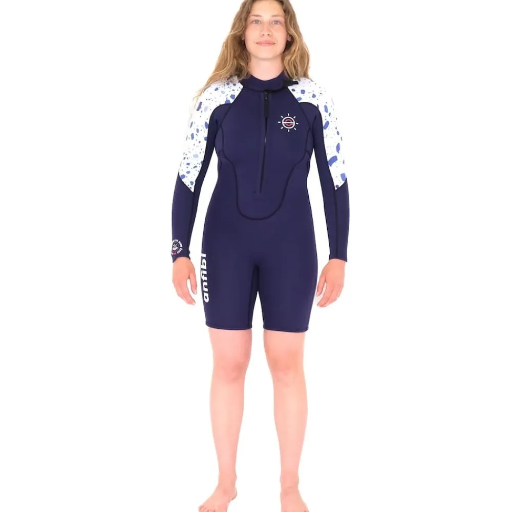 MELLOW SEA Combinaison Shorty longe cote Femme Anfibi by Double Zip 3-2 mm