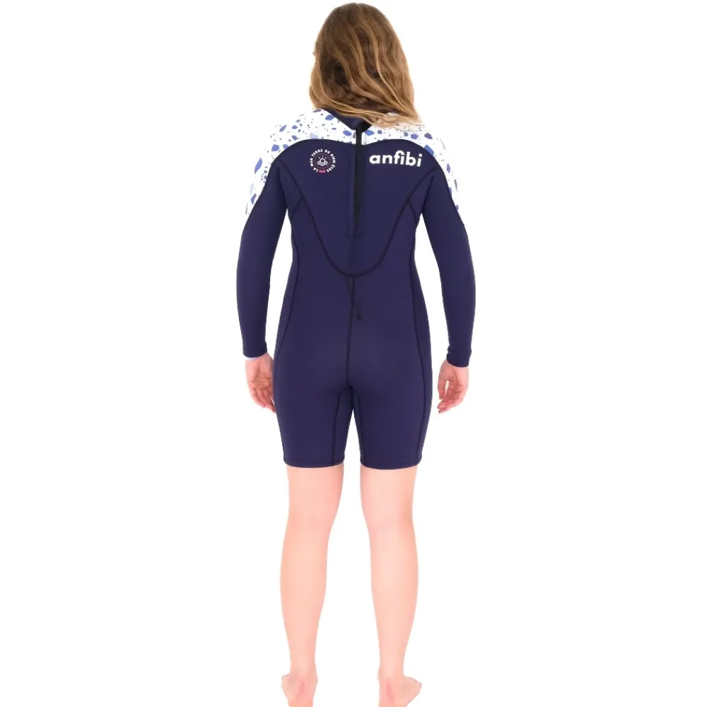 MELLOW SEA Combinaison Shorty longe cote Femme Anfibi by Double Zip 3-2 mm