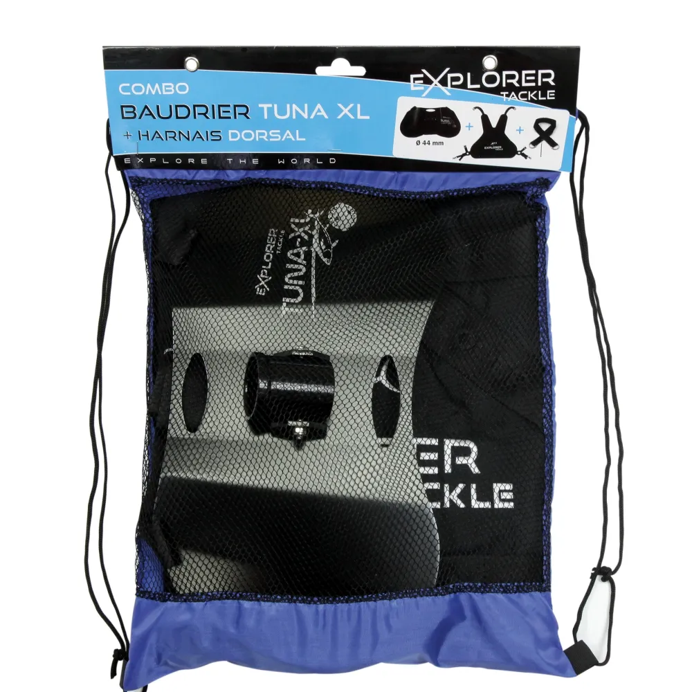 EXPLORER TACKLE Combos Harnais et Baudrier Combo Dorsal Tuna XL