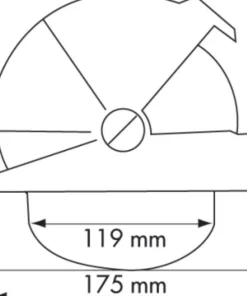PLASTIMO Compas De Navigation^Compas Offshore 135 noir à encastrer
