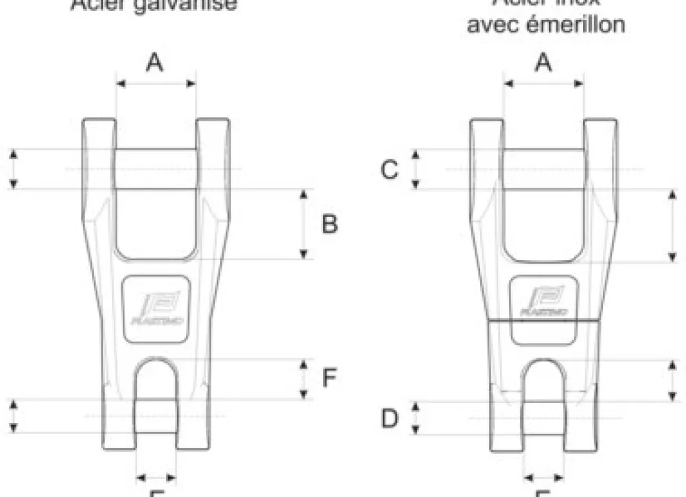 PLASTIMO Connecteurs chaîne-ancre galvanisé