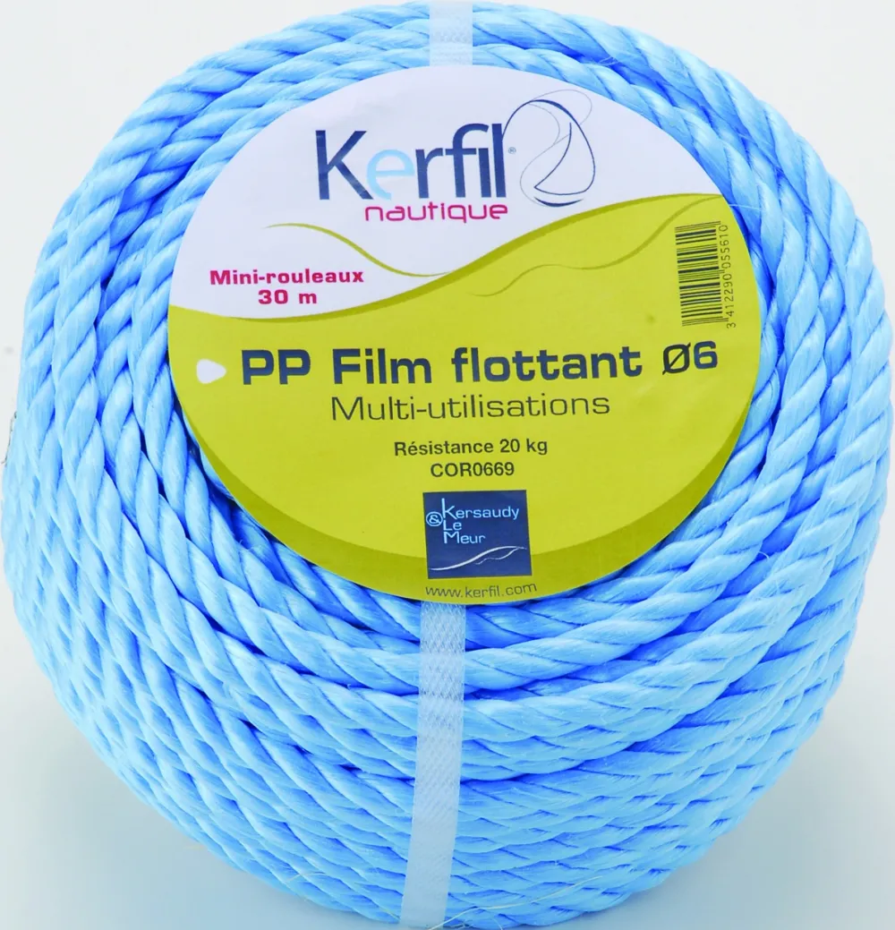 KERFIL Cordage de pêche polypropylène 30 m bleu