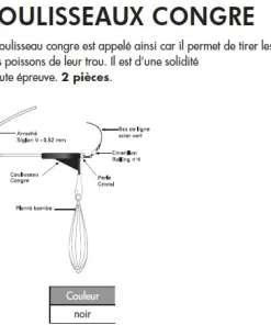 RAGOT Coulisseaux Congre| Accessoires De Montage Surfcasting