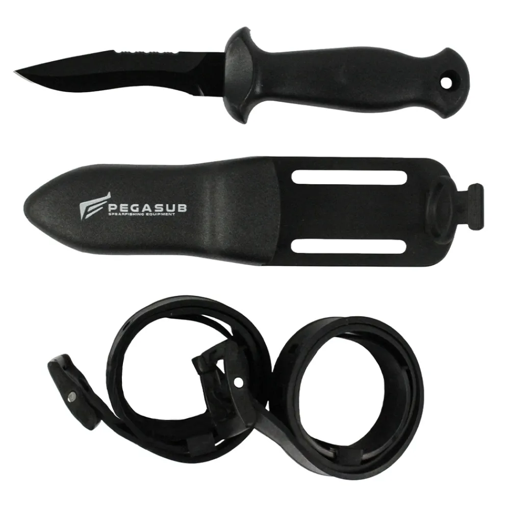 PEGASUB Couteau chasse sous marine Kukri 9 cm