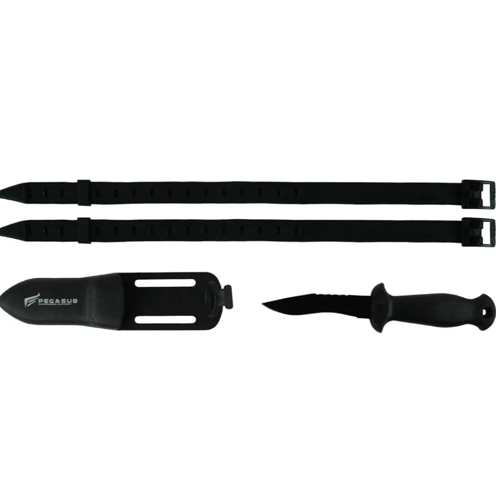 PEGASUB Couteau chasse sous marine Kukri 9 cm