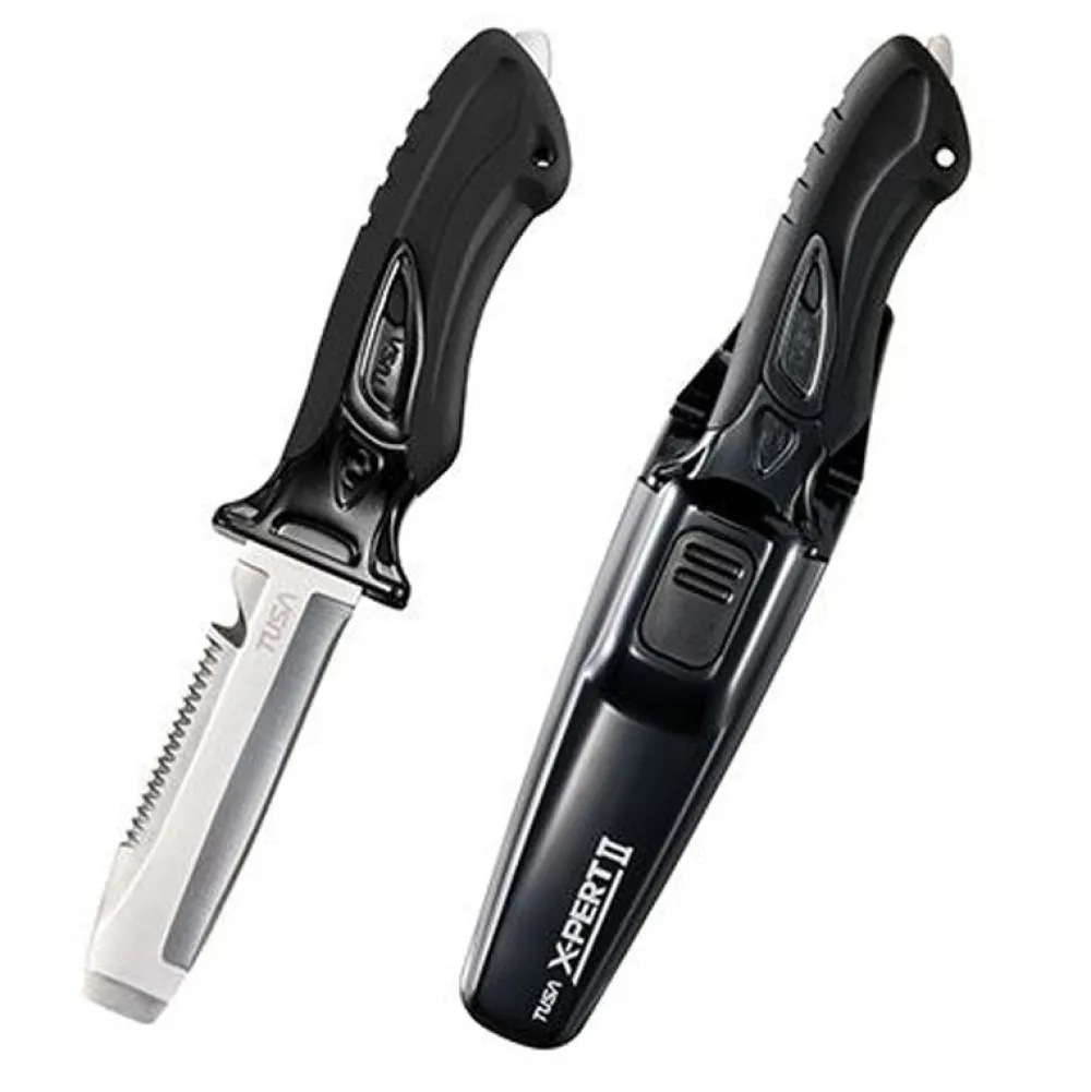 TUSA Couteau de plongée X-Pert II Noir