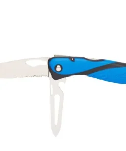 PLASTIMO Couteau pliable Offshore démanilleur épissoir bleu noir