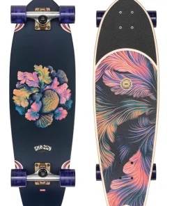 GLOBE Cruiser skateboard Olivewood/Neon Jungle 30