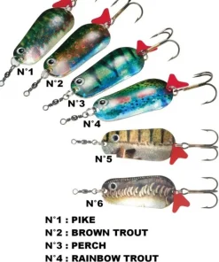 DAM Cuillers de pêche Ondulantes Super Natural Blinker 22 gr / 55 mm