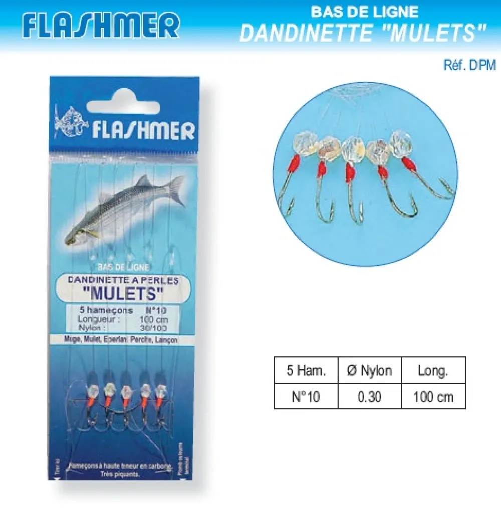 FLASHMER Accessoires De Montage De Lignes Truite|Bas De Ligne Carnassiers^Dandinettes à perles