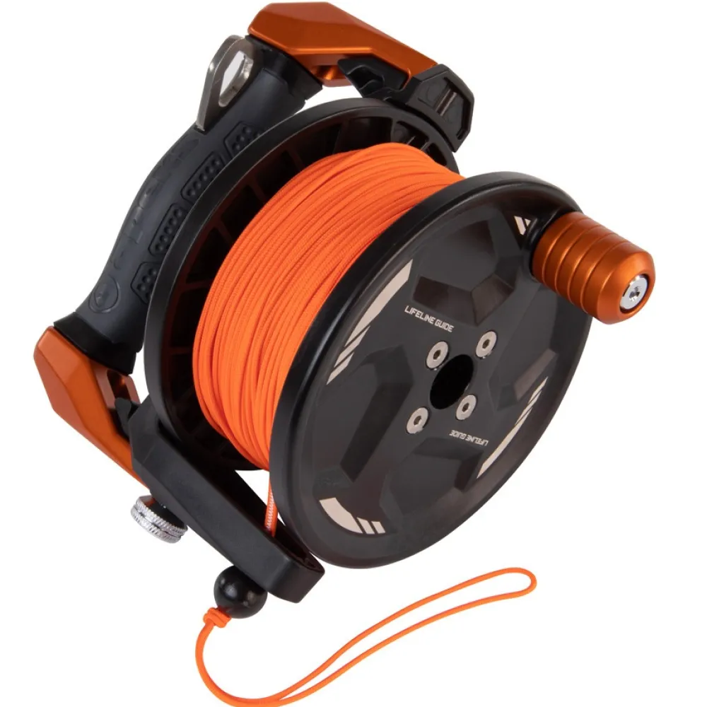 APEKS Parachutes Et Dévidoirs^Devidoir Lifeline Guide 120M - Orange