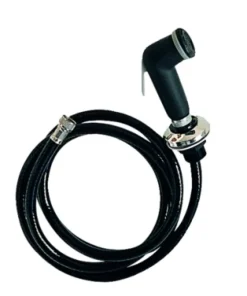 PLASTIMO Robinetterie Extérieure, Lavage^Douchette avec tuyau et support noir