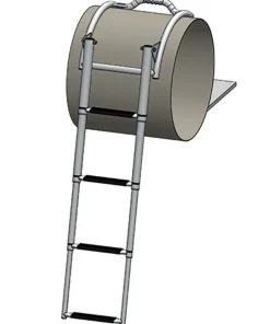 OSCULATI Echelle Bateau Téléscopique inox pour semi rigide