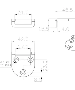 OSCULATI Echelle Bateau Téléscopique inox pour semi rigide