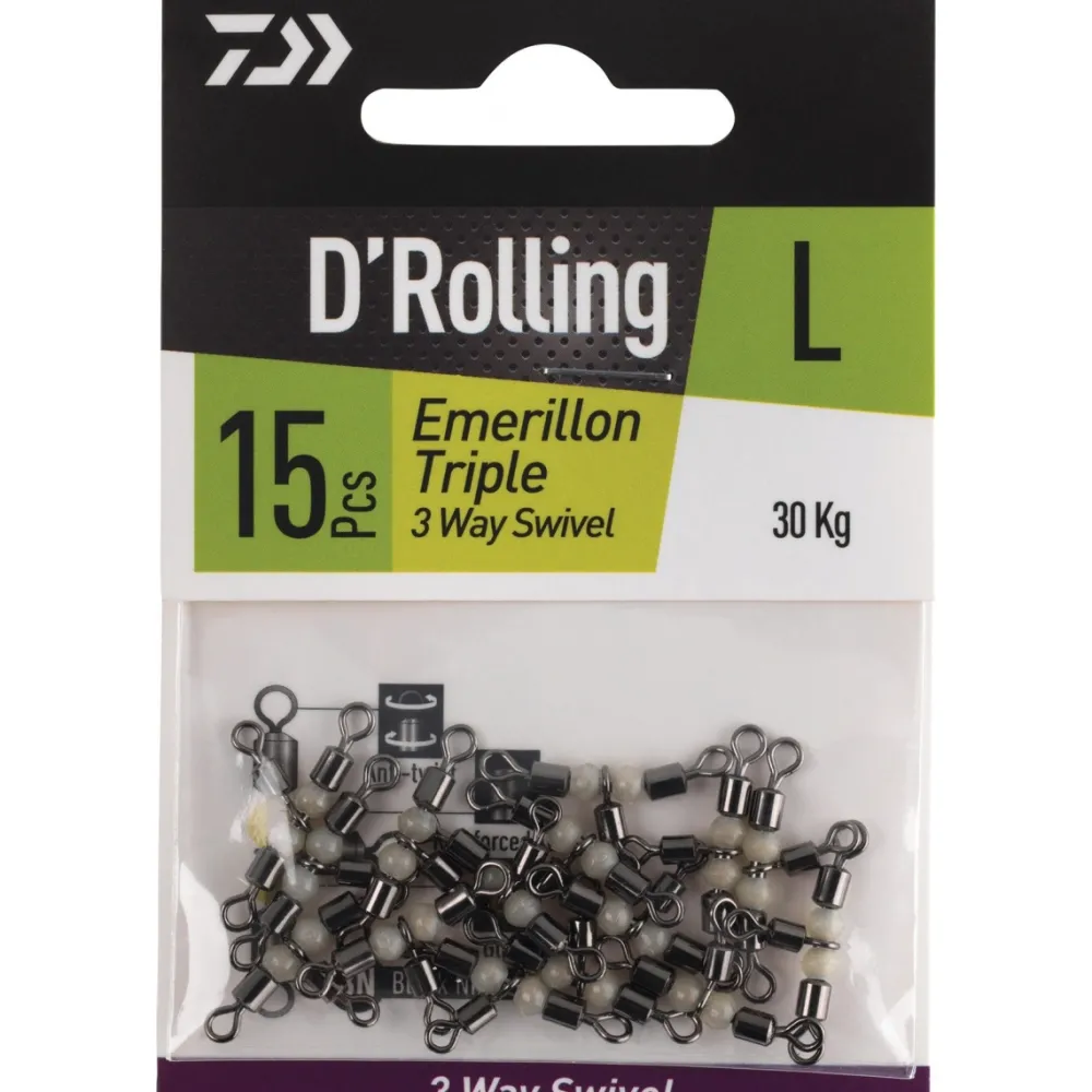 DAIWA Accessoires|Accessoires De Montage Surfcasting^Emerillon Triple Baril