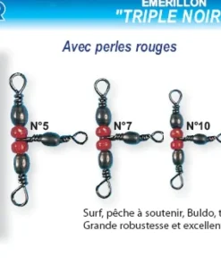 FLASHMER Accessoires|Tous Les Produits^Emerillons Triple Noir