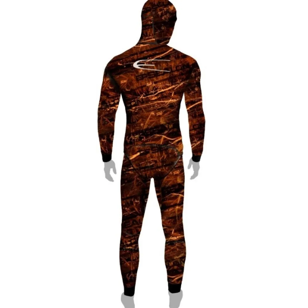 EPSEALON Combinaison Chasse Sous-Marine^Ensemble de combinaison Brown Fusion V2 7/5 mm
