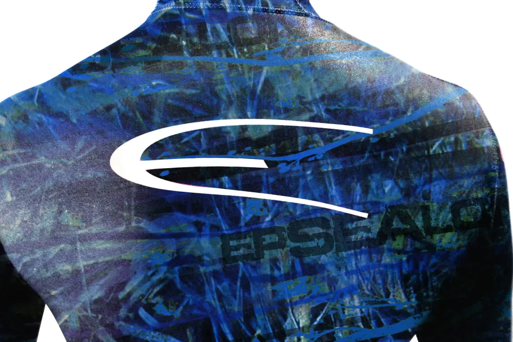 EPSEALON Combinaison Chasse Sous-Marine^Ensemble de combinaison BLUE Fusion Camo 1.5mm