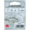 WATER QUEEN Hameçons Surfcasting|Hameçons Carnassier^Etamé renversé 9284 PS 150 cm Hameçons N°1/0 sur Nylon 35/100
