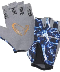 SAVAGE GEAR Gants Doigts coupés Mer Marine Half Glove