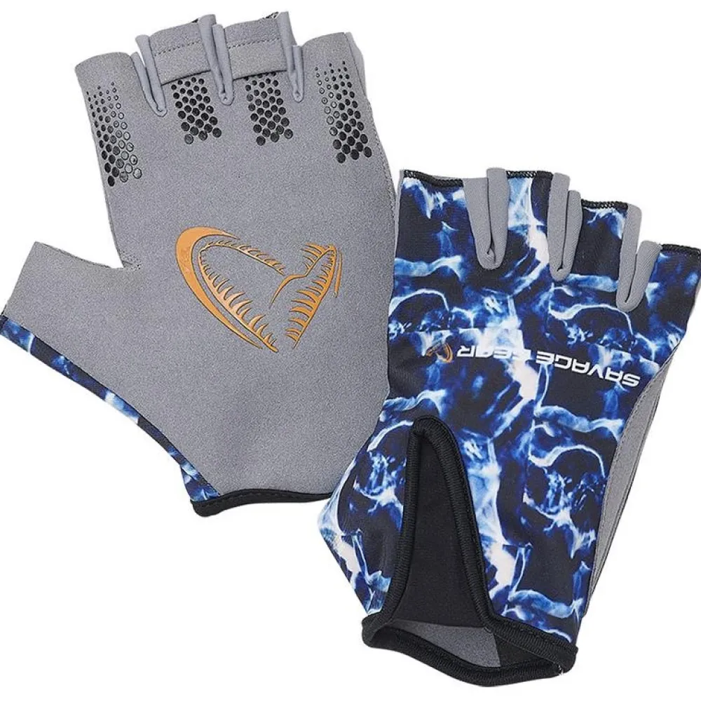 SAVAGE GEAR Gants Doigts coupés Mer Marine Half Glove