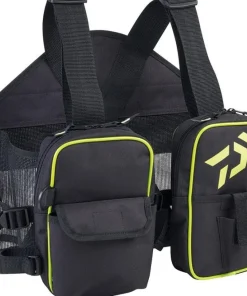 DAIWA Gilet Daïwa Wading Noir-Vert-Eco