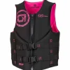 OBRIEN Gilet de flottaison Neo traditional Femme Rose et noir