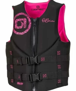OBRIEN Gilet de flottaison Neo traditional Femme Rose et noir