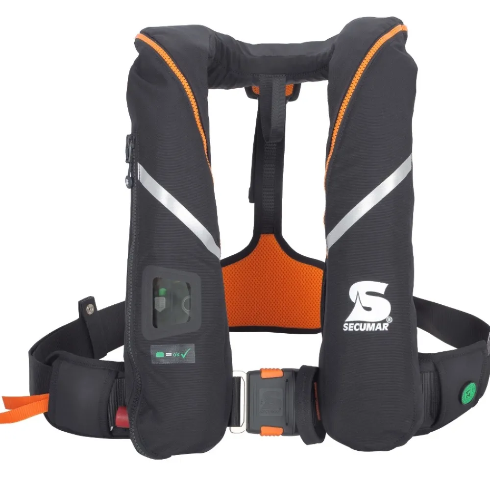 SECUMAR Gilet De Sauvetage^Gilet de sauvetage Automatique Survival 275N  Noir + harnais