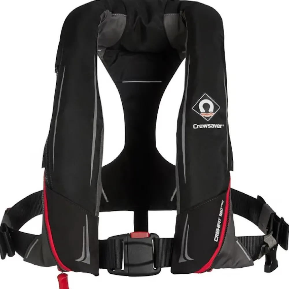 CREWSAVER Gilet gonflable Crewfit 180N PRO Manuel noir