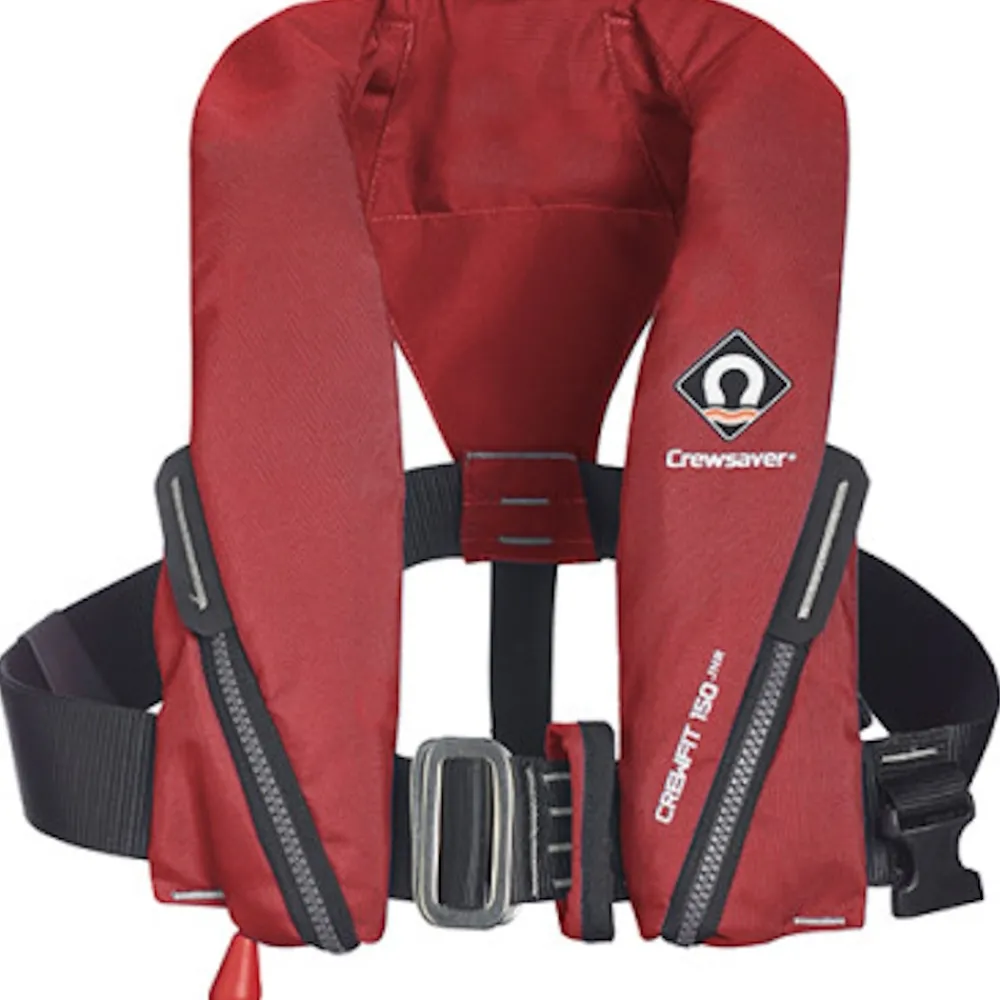 CREWSAVER Gilet De Sauvetage^Gilet gonflable Crewfit 150N Junior automatique rouge + harnais