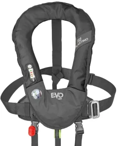 PLASTIMO Gilet gonflable Evo 165N Manuel noir + harnais| Gilet De Sauvetage