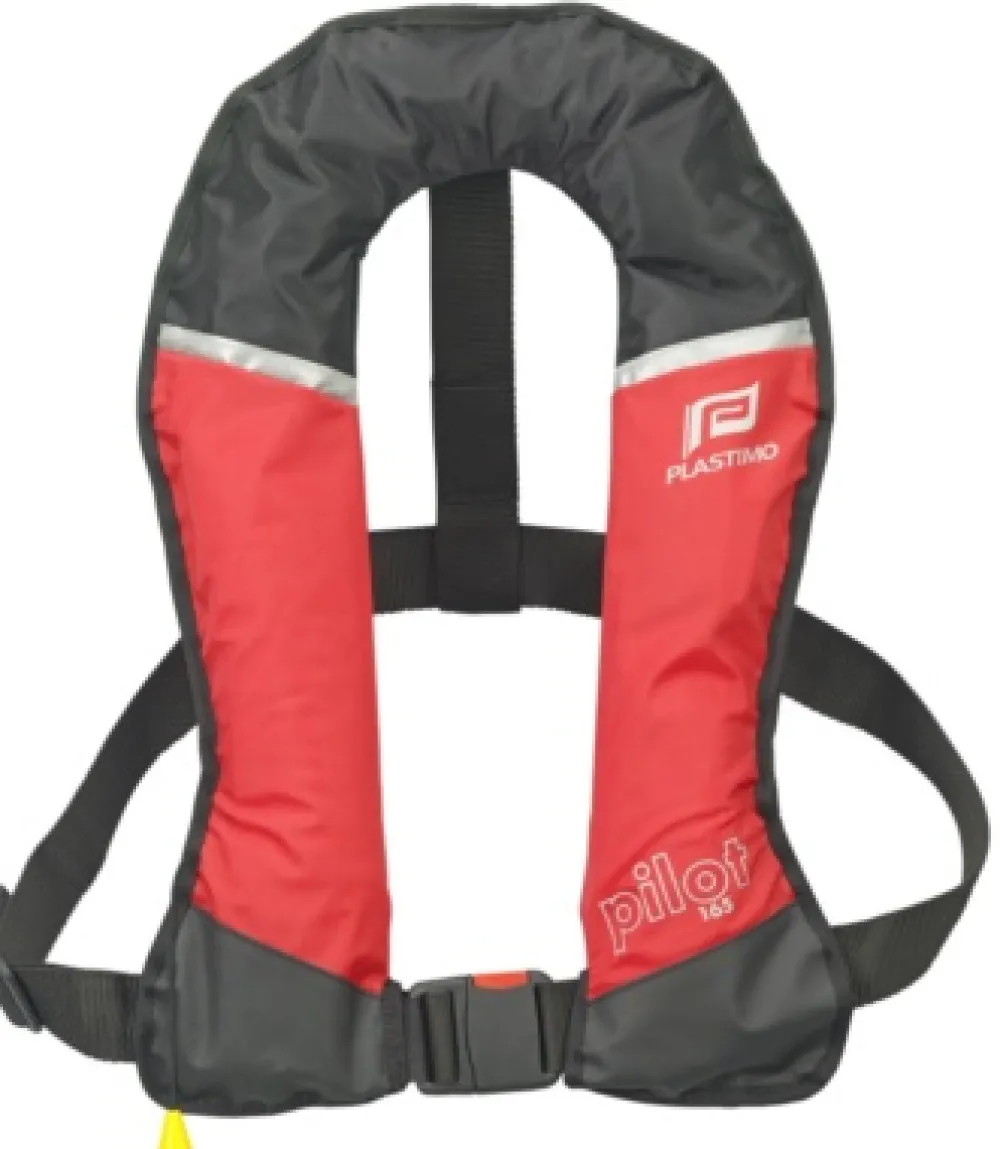 PLASTIMO Gilet gonflable Pilot 165N automatique rouge| Gilet De Sauvetage