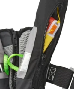 PLASTIMO Gilet gonflable SL 180N Pro-Sensor gris + harnais