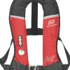 PLASTIMO Gilet gonflable Pilot 165N automatique rouge + harnais| Gilet De Sauvetage
