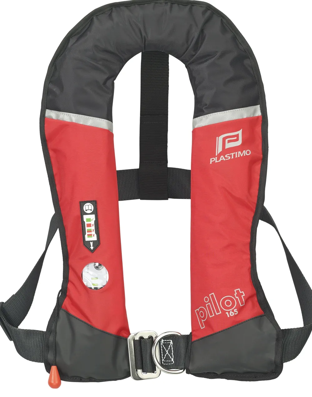 PLASTIMO Gilet gonflable Pilot 165N automatique rouge + harnais| Gilet De Sauvetage