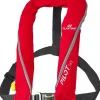 PLASTIMO Gilet gonflable Pilot 165N Manuel Rouge + Harnais